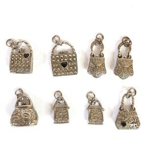 Silver Purse/Bag Jewelry Charms Craft Fixings